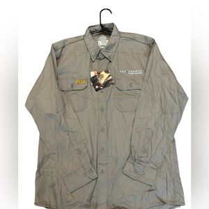 khaki Lapco FR Button up